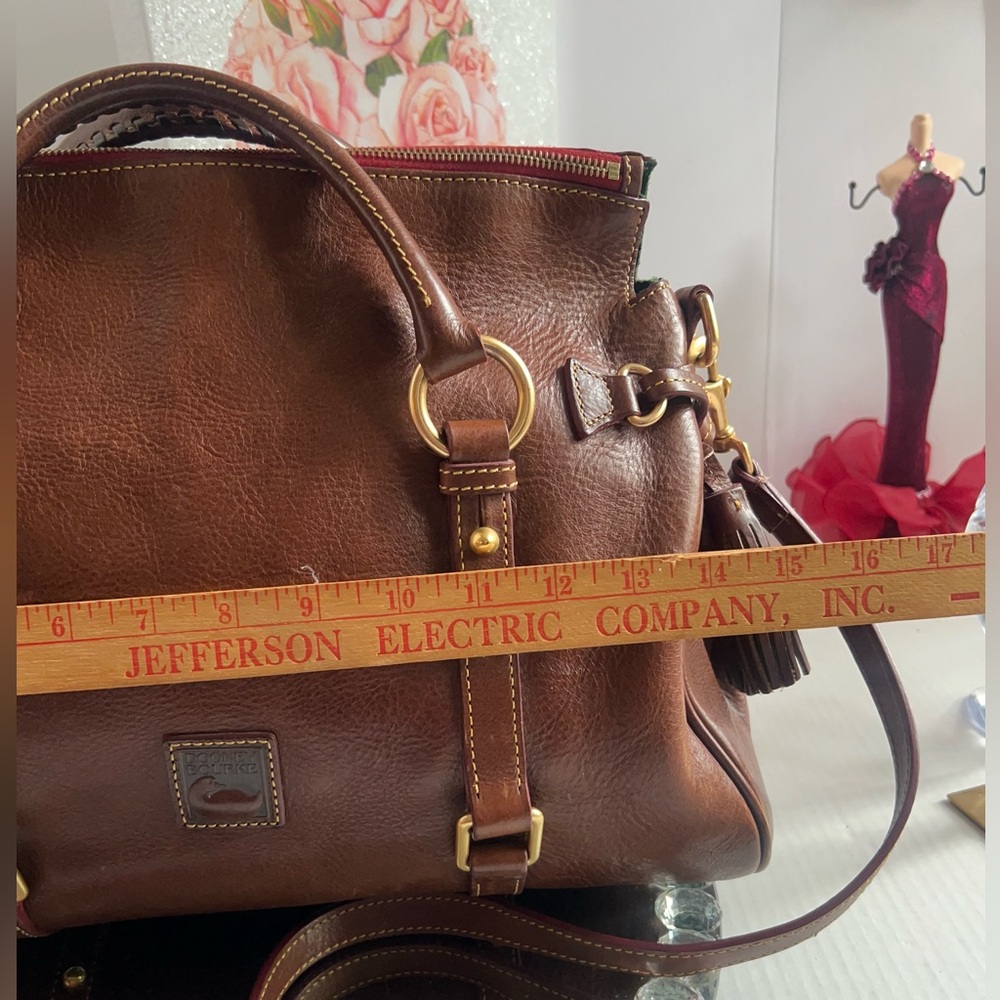 Dooney & Bourke florentina Italian Vacchetta leather handbag or crossbody - Picture 11 of 15